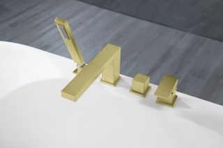 Смеситель на борт ванны Timo Selene 2130/17Y золото матовое